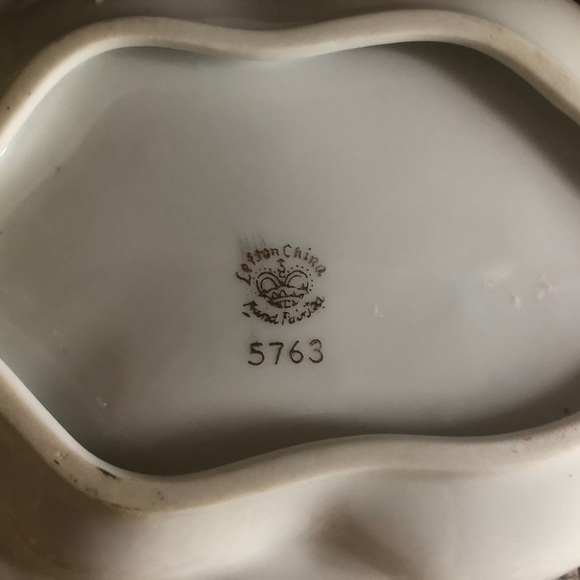 Lefton China Gold Maple Leaf Porcelain Finger Tray #5763 Hand-Painted - Picture 10 of 12